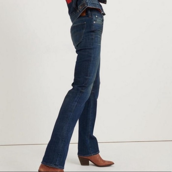 🆑$108 LUCKY dark wash button fly straight slim Bootcut Jeans Sz 26S easy rider - Picture 1 of 10